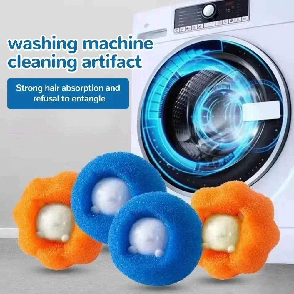 Laundry Balls Pet Hair Collector for Washing Machine Reusable Laundry Lint Catcher Removes Lint From Clothes Pet Cat Accessories thumbnail 2