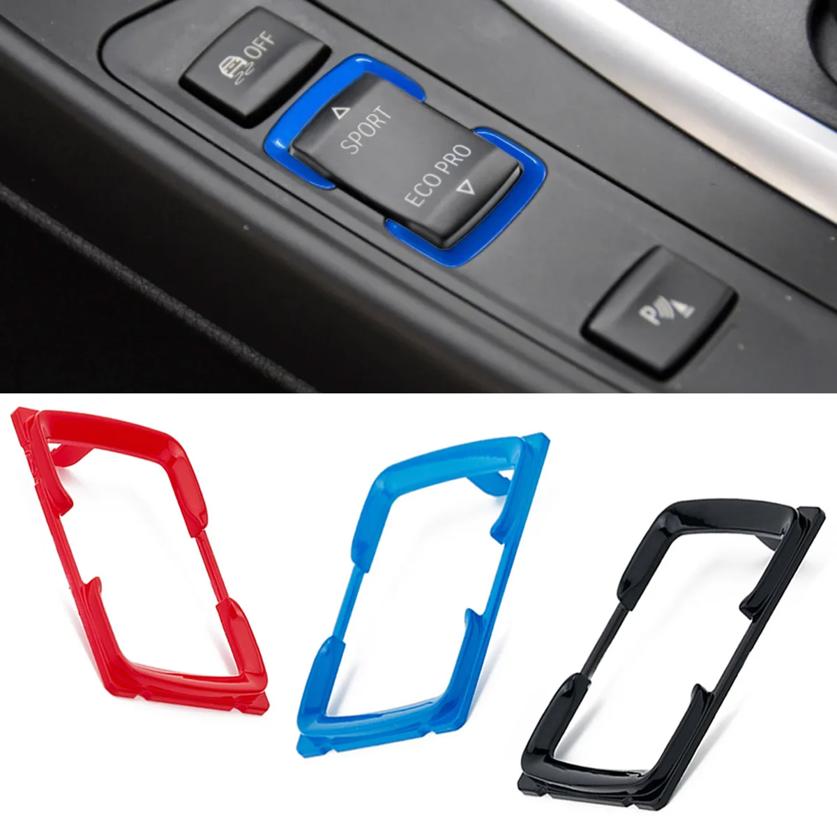 Car Center Console Sport Eco Pro Drive Mode Switch Cover & Button Frame Replace For BMW 1 2 3 4 Series F20 F22 F30 F34 F32 F36 thumbnail 3