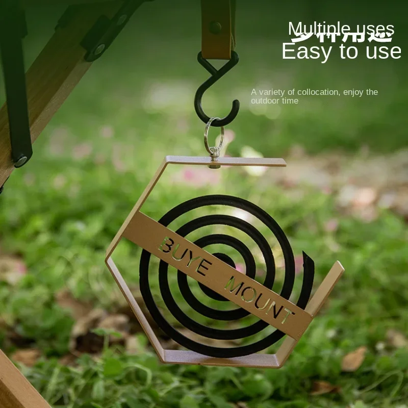 Outdoor Mosquito Coil Tray Camping Tools Tourist Hiking Mosquito Coil Holder Camping Supplies Hanging Mosquito Coil Holder thumbnail 5