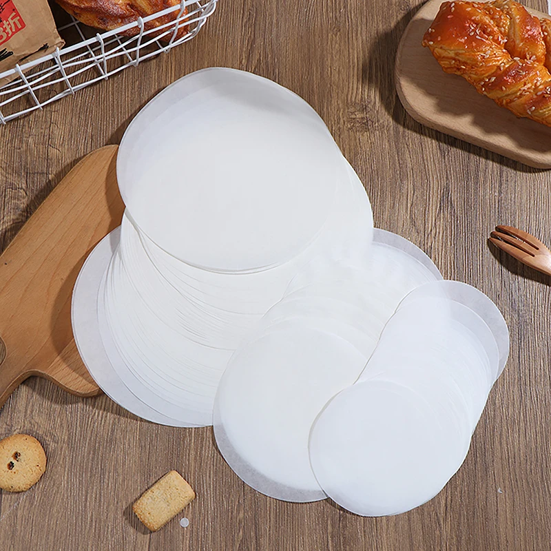50Pcs Circle Parchment Paper Baking Oiled Paper  Multifunction Liner BBQ Oven Patty Hamburger Paper Steamer Liners Baking Tool thumbnail 3