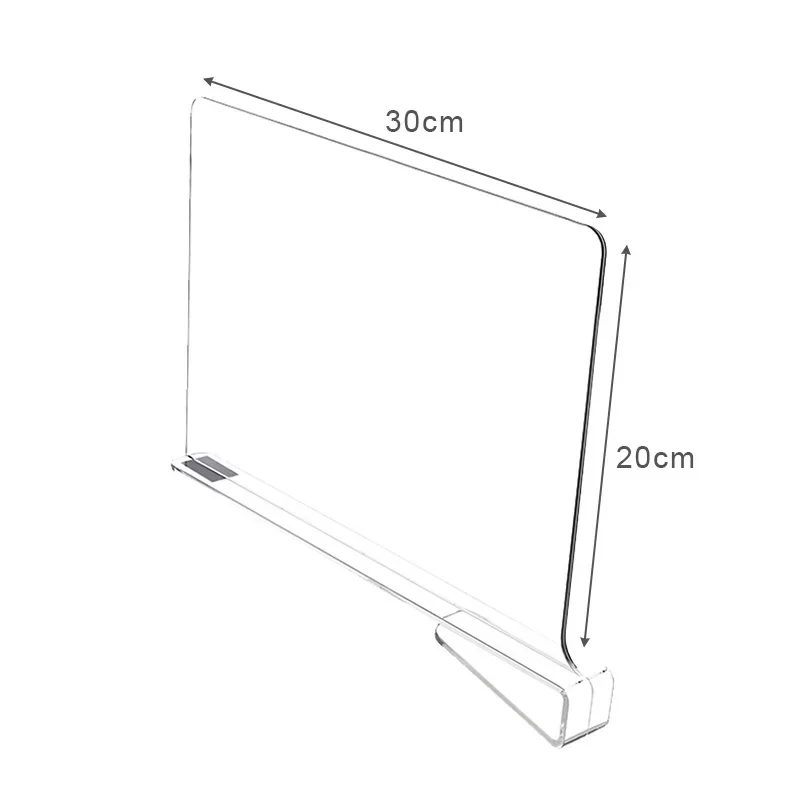 8/6/4/2pcs Transparent Closet Shelf for Wardrobe Organizer Cloth Divider Cupboard Bookcase Divider Baffle thumbnail 6