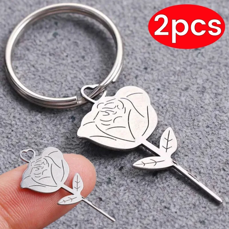 2/1Pcs Stainless Steel Needle Silver Rose Shape for Smartphone Sim Card Tray Removal Eject Pin Key Tool Universal Thimble