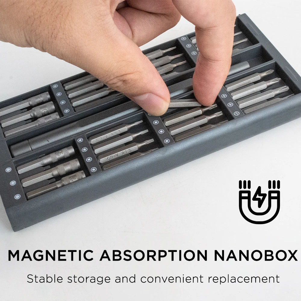 25/63 in 1 Magnetic Precision Screwdriver Set Mini Tools Kit for Mobile Phone PC Repair Professional Hardware with Torx Hex Bits thumbnail 3