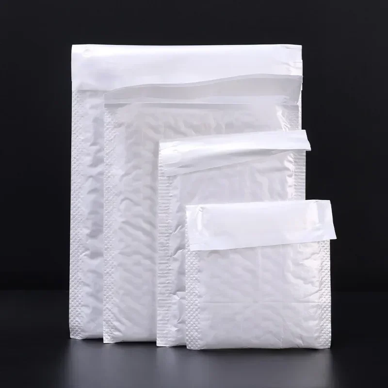 50/30/10Pcs White Bubble Envelope Bags 11/15/23cm Packing Bags for Magazine Lined Mailer Shipping Self Seal Waterproof Bags thumbnail 6