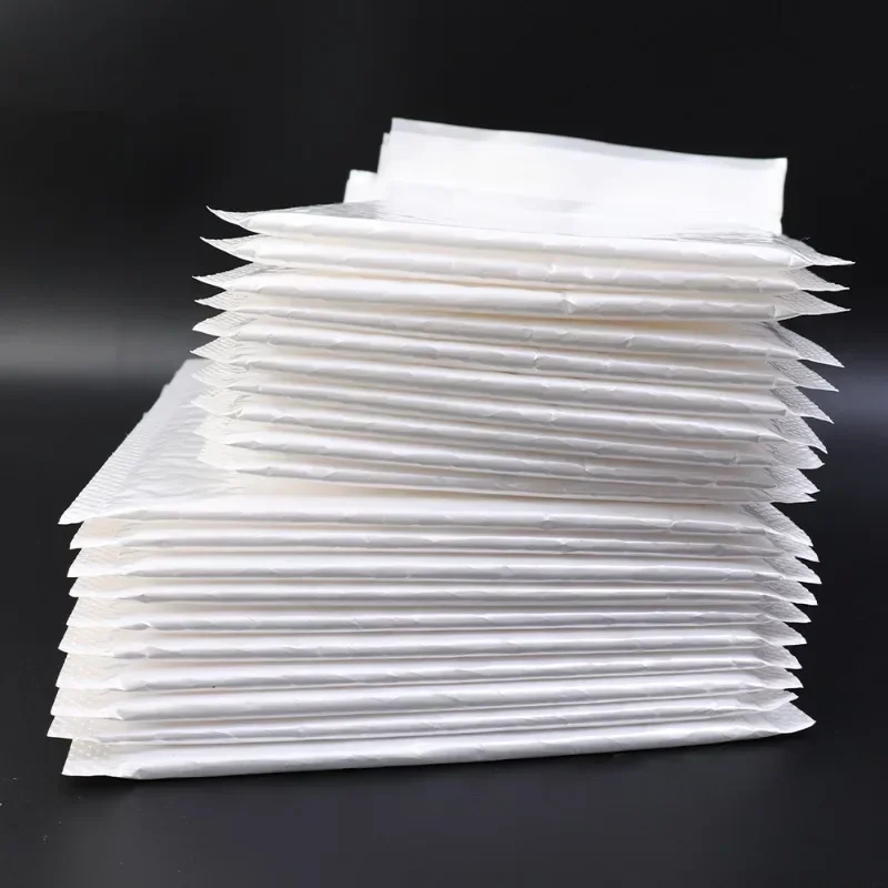 50/30/10Pcs White Bubble Envelope Bags 11/15/23cm Packing Bags for Magazine Lined Mailer Shipping Self Seal Waterproof Bags thumbnail 5