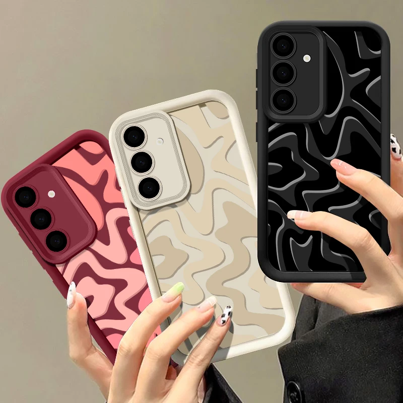 Striped Pattern Phone Case For Samsung Galaxy A57 A37 A56 A16 A17 A36 A26 A55 A54 A15 S25Edge S26 S24 S23 S22 Ultra S25 FE Cover thumbnail 2