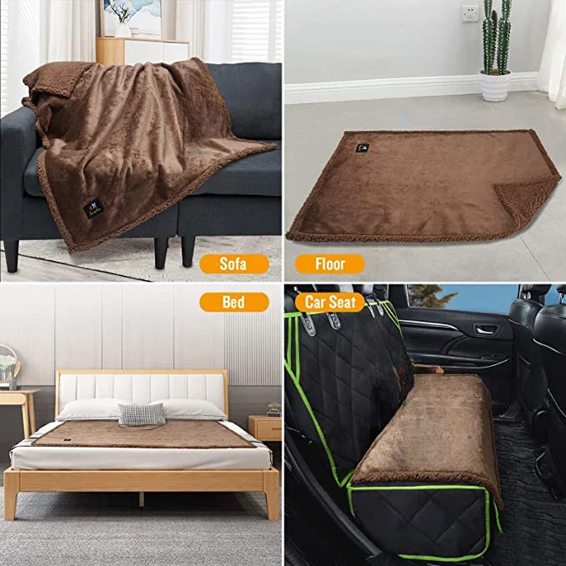 Summer Air Conditioning Blanket Couple Romantic Blankets Warm Cozy Shaggy Blanket-thickened King Size 100% Waterproof thumbnail 4