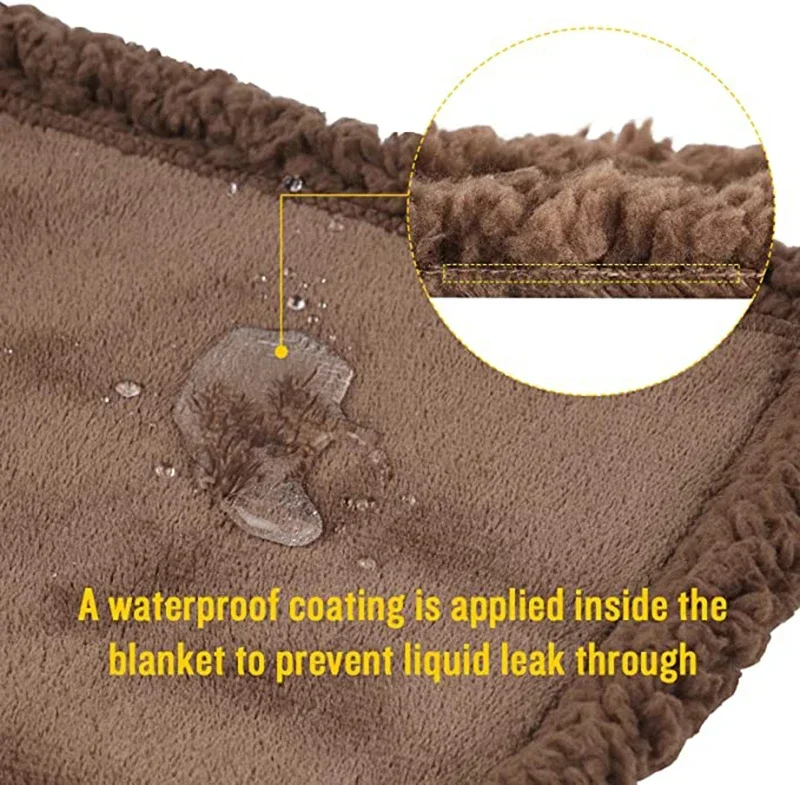 Summer Air Conditioning Blanket Couple Romantic Blankets Warm Cozy Shaggy Blanket-thickened King Size 100% Waterproof thumbnail 6