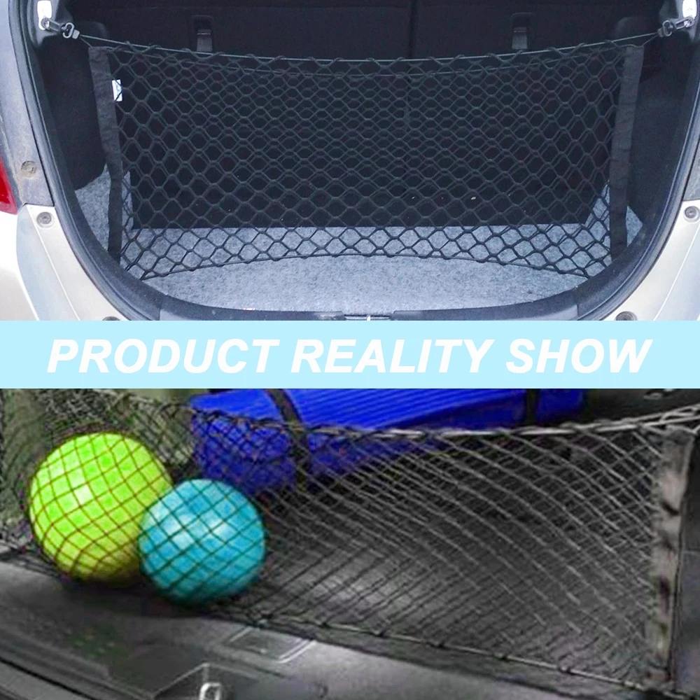 Universal Car Trunk Net Elastic Luggage Net Cargo Organizer Storage Nylon Mesh Nets Stretchable Car Interior Mesh Network Pocket thumbnail 6