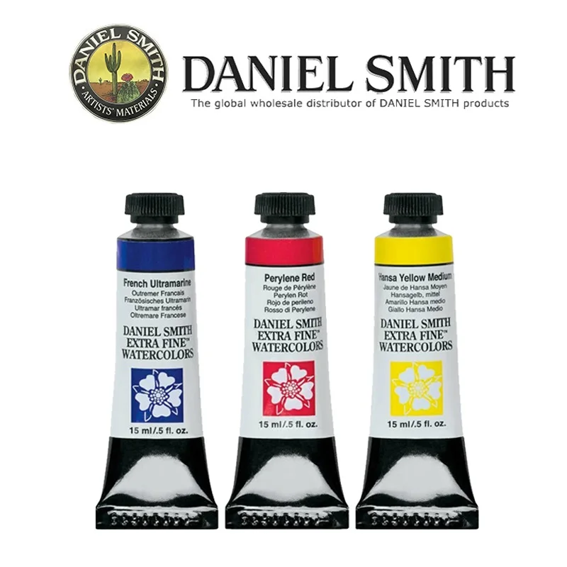 American DANIEL SMITH Series3 Natural Mineral Extra Fine Watercolor Piant 15ml Tubes Painting Artists Drawing Supplies Acuarelas thumbnail 2