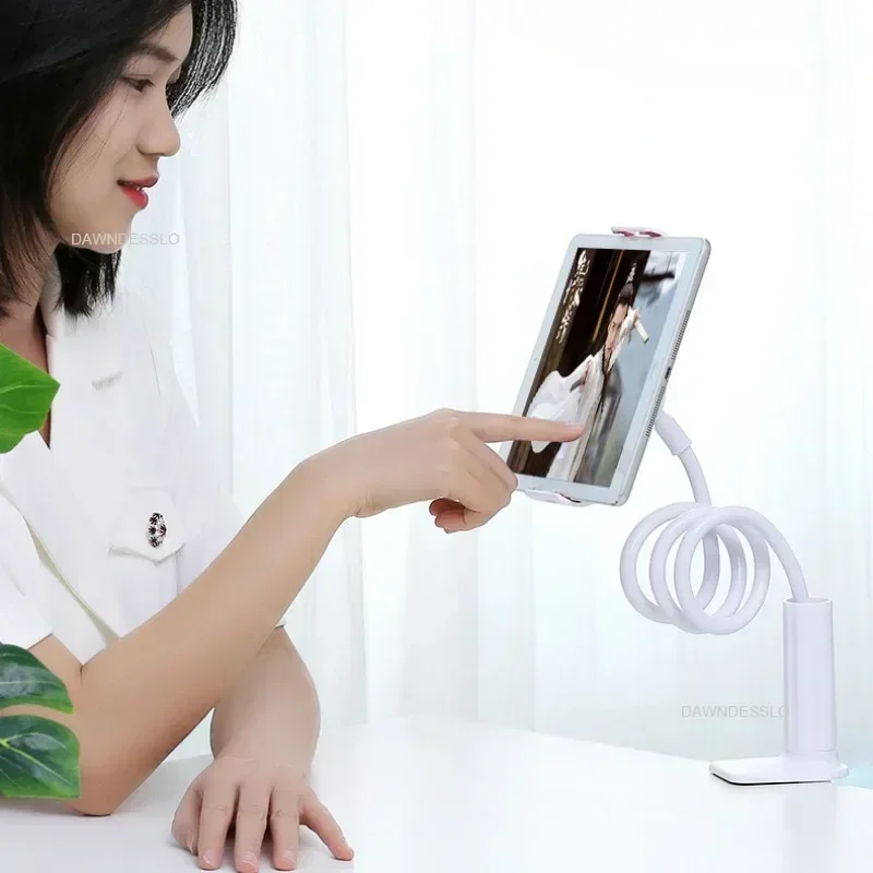 128cm Phone Holder Stand Lazy Bracket Headrest Bed 360 Flexible Long Arms Clamp Mount for IPhone Samsung and 3.5~6.7" Device thumbnail 2