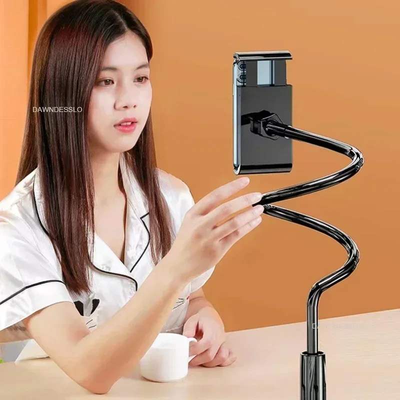128cm Phone Holder Stand Lazy Bracket Headrest Bed 360 Flexible Long Arms Clamp Mount for IPhone Samsung and 3.5~6.7" Device thumbnail 5