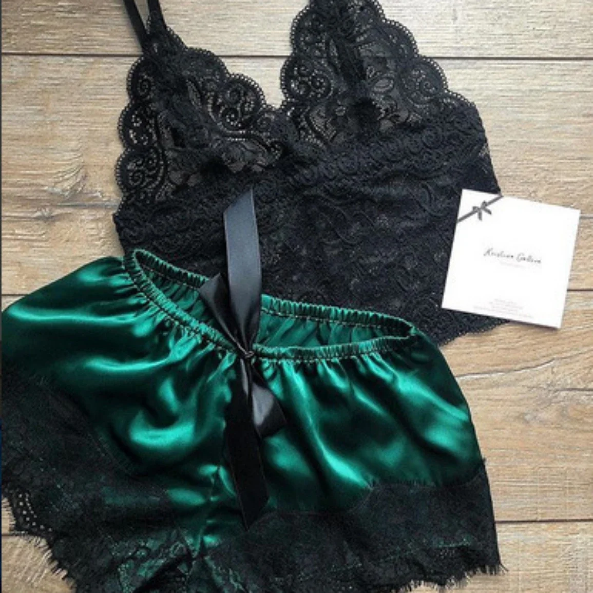 Pajama Sets Sexy Pajamas for Women 2 Pieces Top Shorts Set Sleepwear Clothes Lace Pajamas Underwear Lingerie thumbnail 4