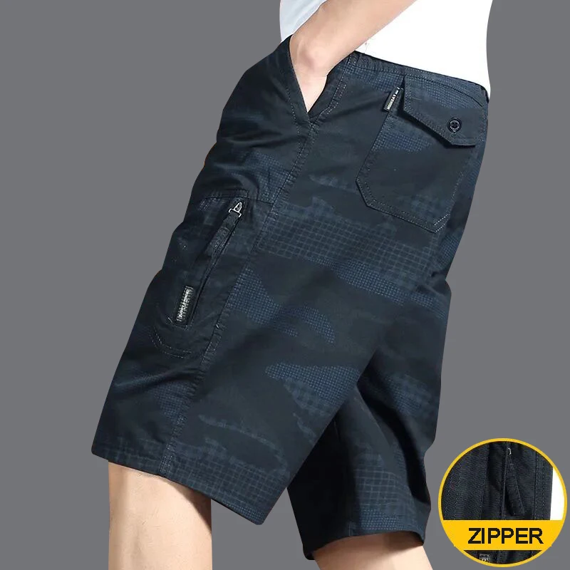 Big Size Men's Sports Casual Shorts Fashion Loose Straight Cargo Shorts Cotton Comfortable Beach Running Short Pants thumbnail 5