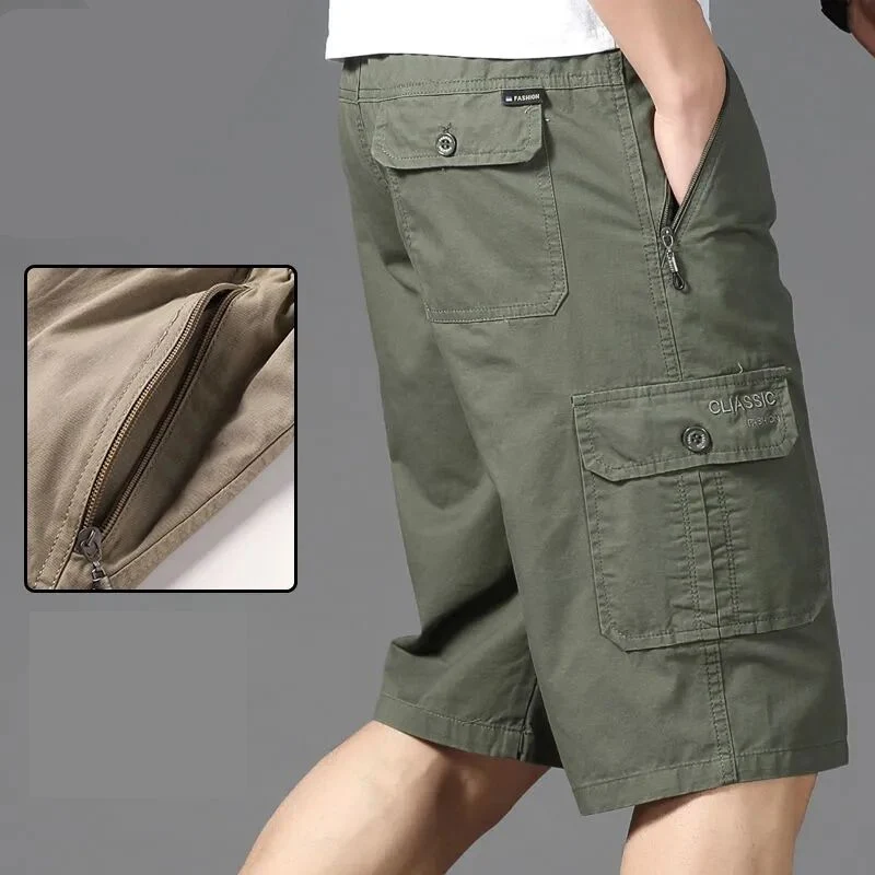 Big Size Men's Sports Casual Shorts Fashion Loose Straight Cargo Shorts Cotton Comfortable Beach Running Short Pants thumbnail 3