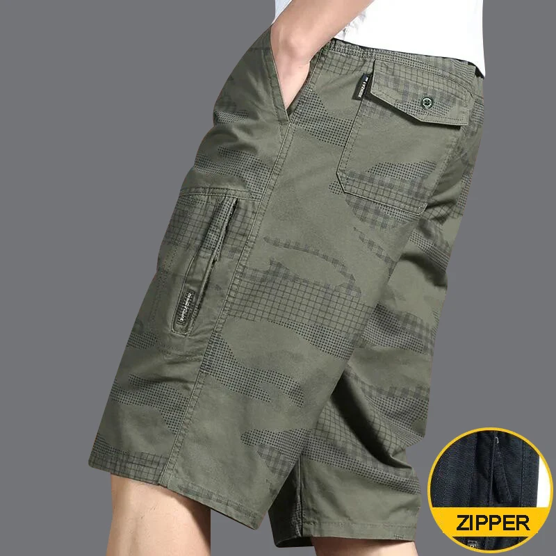 Big Size Men's Sports Casual Shorts Fashion Loose Straight Cargo Shorts Cotton Comfortable Beach Running Short Pants thumbnail 6