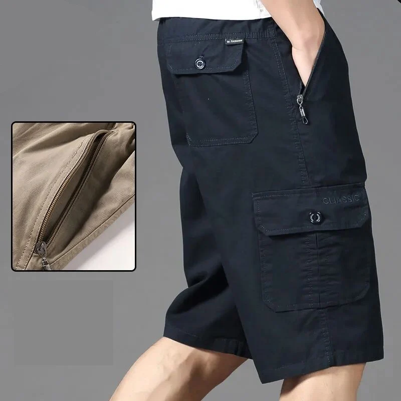 Big Size Men's Sports Casual Shorts Fashion Loose Straight Cargo Shorts Cotton Comfortable Beach Running Short Pants thumbnail 2