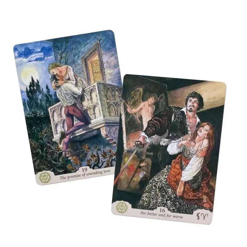 Chakras Eros And Astrology Manara Erotic Oracle Cards A 35 Tarot English Divination Tarot Cards Family Party Board Game thumbnail 6