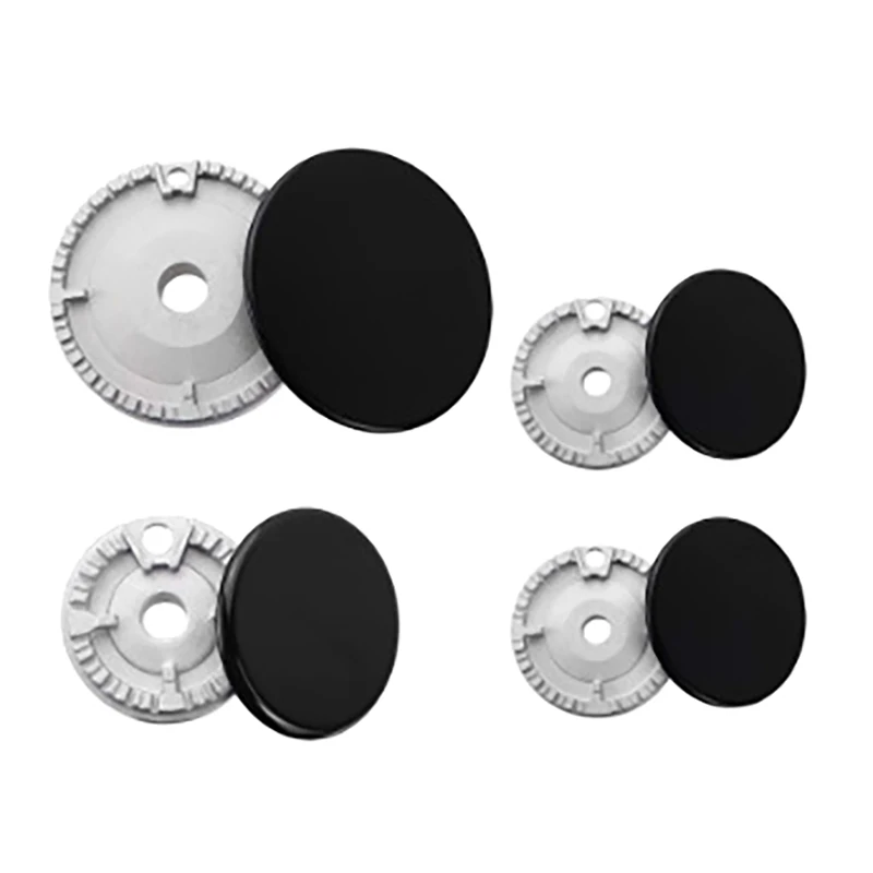 1 Set Gas Stove DIY Accessories Oven Gas Hob Burner Flat/Concave Fire Cover Crown Flame Cap Gas Burner Flame Cap thumbnail 4