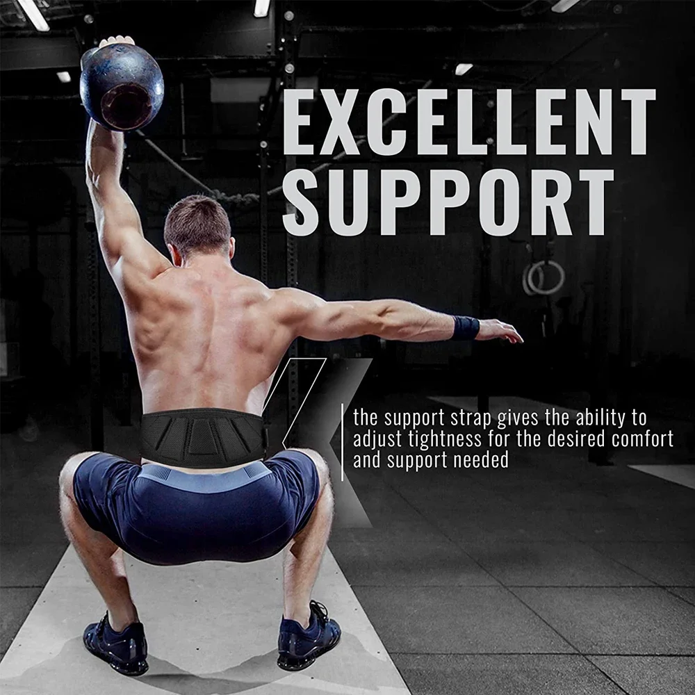 Sports Fitness Weight Lifting Waist Belts Gym Workout Lumbar Back Support, Powerlifting, Strength Training, Squat, Weightlifting thumbnail 6