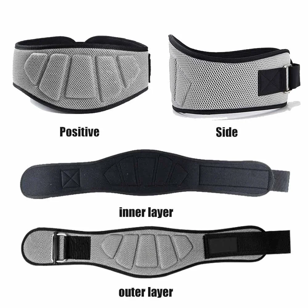 Sports Fitness Weight Lifting Waist Belts Gym Workout Lumbar Back Support, Powerlifting, Strength Training, Squat, Weightlifting thumbnail 3