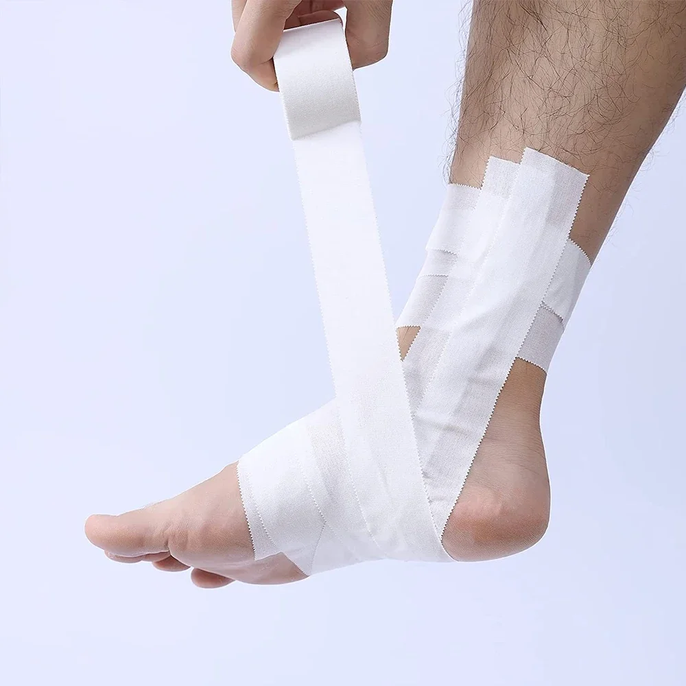 1 Roll White Self-Adhesive kinesiology Tape Skin Friendly Elastic Sports Bandages for Boxing,Football,Basketball Accessories thumbnail 4