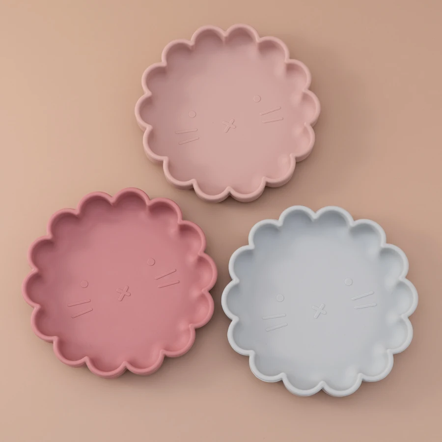 Mamaplan Silicone Baby Feeding Plate Kids Dining Plate Cartoon Dishes Waterproof Washable Toddler Feed Suction Plate Baby Stuff thumbnail 3