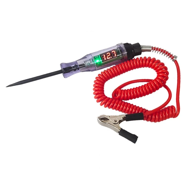 Universal Digital Display Car Truck Voltage Circuit Tester Probe Pen Light Bulb Diagnostic Tool Car Circuit Repair Accessories thumbnail 4