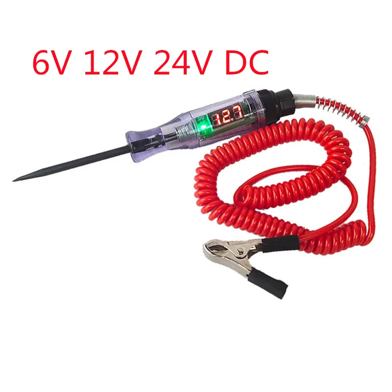 Universal Digital Display Car Truck Voltage Circuit Tester Probe Pen Light Bulb Diagnostic Tool Car Circuit Repair Accessories thumbnail 5