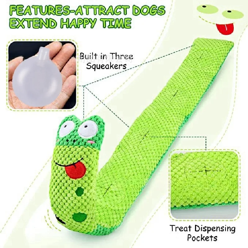 Dog Puzzle Feeder Interactive Toy Indestructible Plush Sound Squeak Puppy Toys For Resistant Foldable Snail Dogs Pet Supplies thumbnail 3