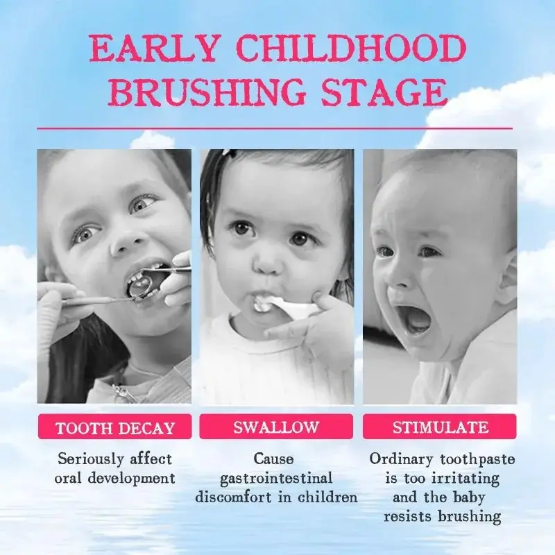 Children Foam Toothpaste Yellow Teeth Stain Removal Gingiva Protection Whitening Brighten Deep Cleaning Teeth Mousse for Kids thumbnail 4
