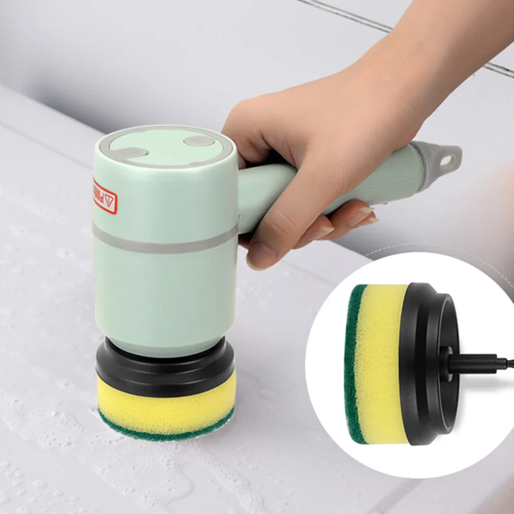 3 in 1 Electric Cleaning Brush Kitchen Dishwashing Home USB Rechargeable Electric Rotary Scrubber Household Appliances Cleaning thumbnail 2