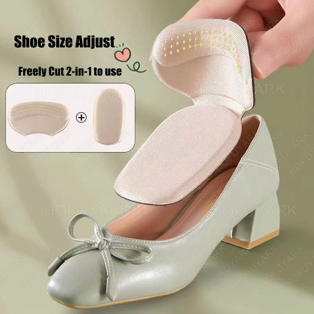 6pcs Heel Pads for Shoes Too Big Adjust Size Sponge Heel Protector Stickers High Heels Pain Relief Inserts Foot Insoles Women thumbnail 2