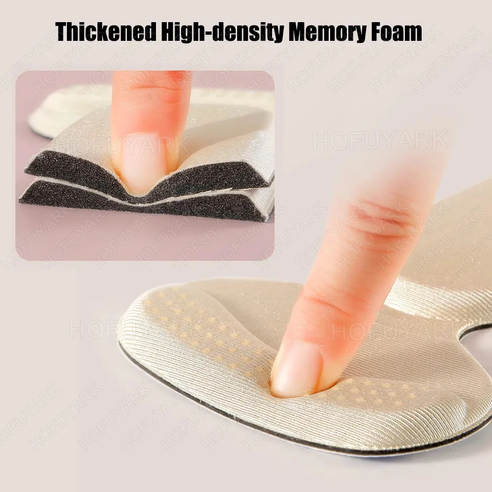 6pcs Heel Pads for Shoes Too Big Adjust Size Sponge Heel Protector Stickers High Heels Pain Relief Inserts Foot Insoles Women thumbnail 5