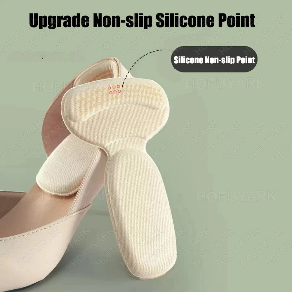 6pcs Heel Pads for Shoes Too Big Adjust Size Sponge Heel Protector Stickers High Heels Pain Relief Inserts Foot Insoles Women thumbnail 3
