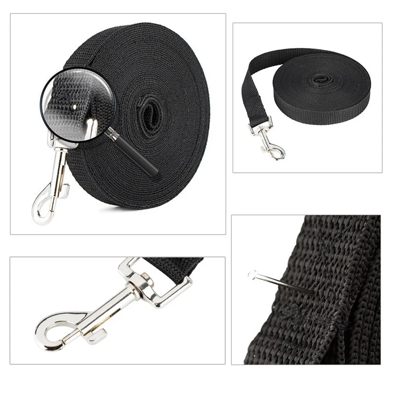 Long Nylon Pet Dog Leash For Small Big Dogs Cats Outdoor Hiking Puppy Lead Rope Strong Labrodor Traction Belt 1.5m 3m 10m 30m thumbnail 5