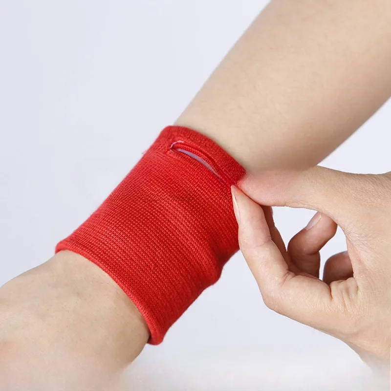 Sports Wristband Zipper Wrist Support Wallet Multifunction Gym Running Arm Band Bag Key Card Storage Bag Cycling Purse Sweatband thumbnail 2