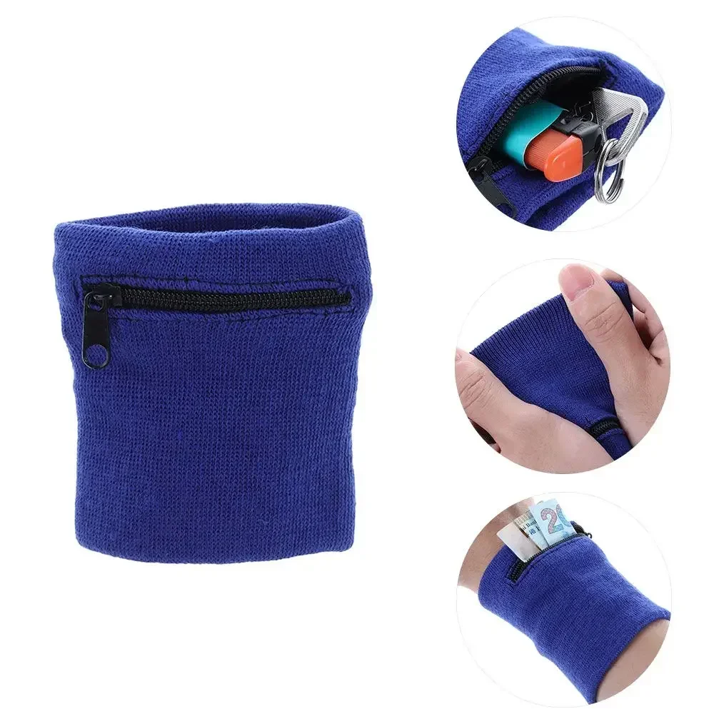 Sports Wristband Zipper Wrist Support Wallet Multifunction Gym Running Arm Band Bag Key Card Storage Bag Cycling Purse Sweatband thumbnail 4