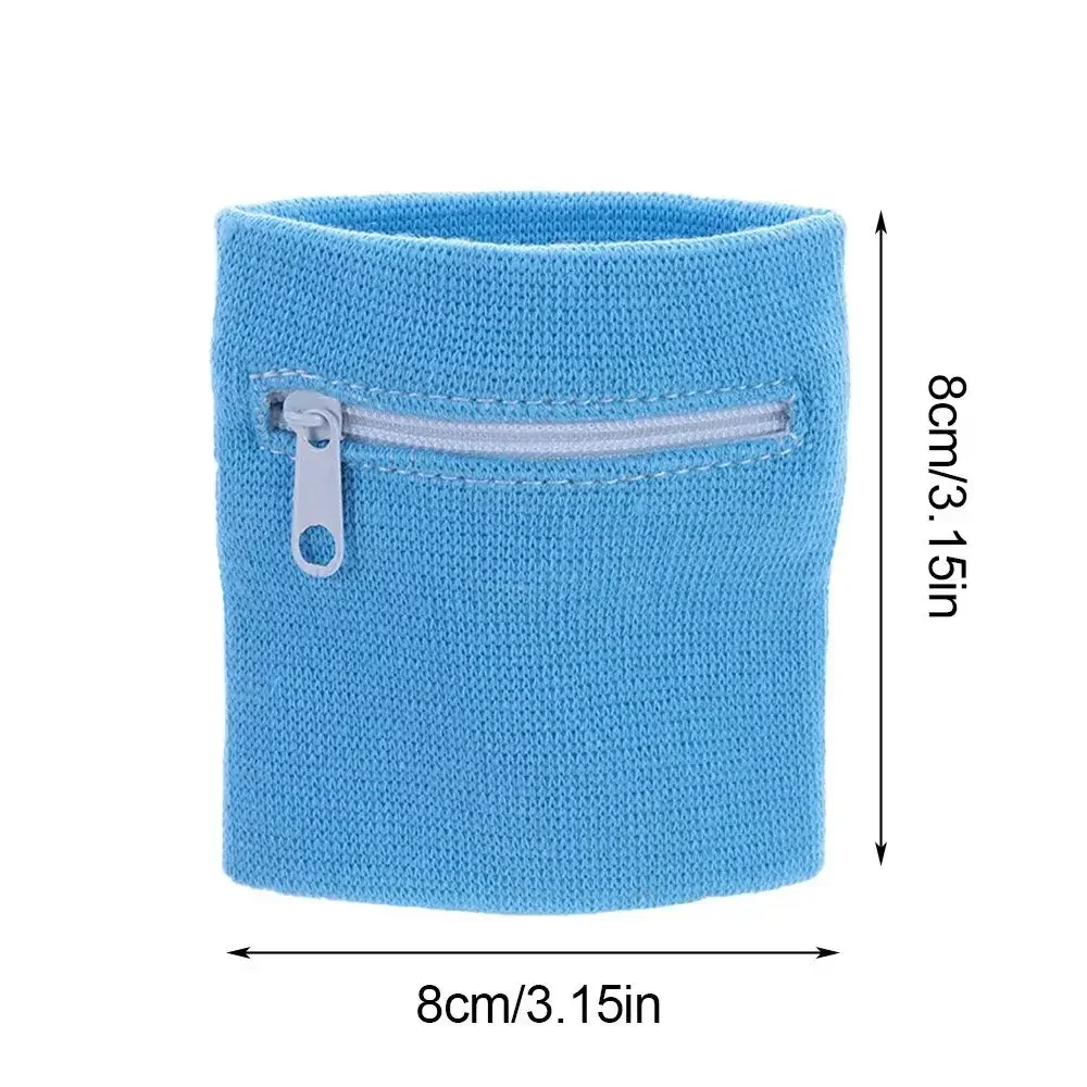 Sports Wristband Zipper Wrist Support Wallet Multifunction Gym Running Arm Band Bag Key Card Storage Bag Cycling Purse Sweatband thumbnail 5