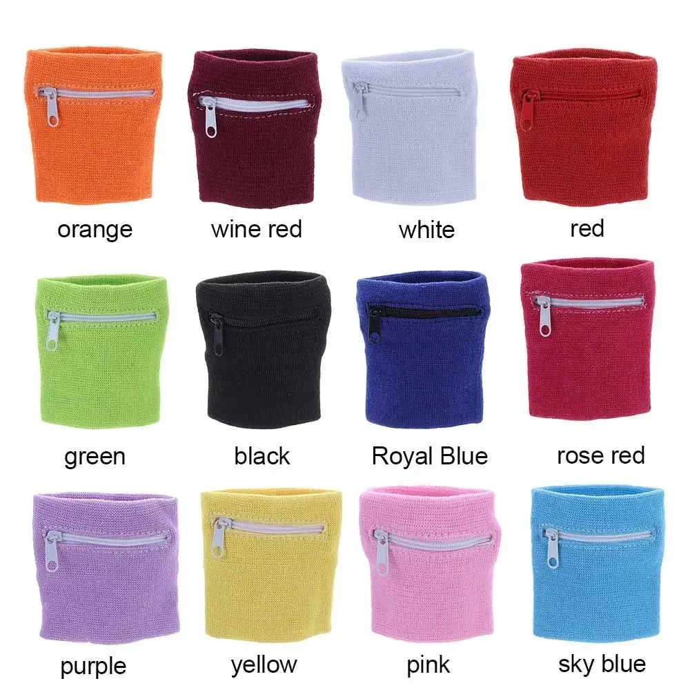 Sports Wristband Zipper Wrist Support Wallet Multifunction Gym Running Arm Band Bag Key Card Storage Bag Cycling Purse Sweatband thumbnail 6