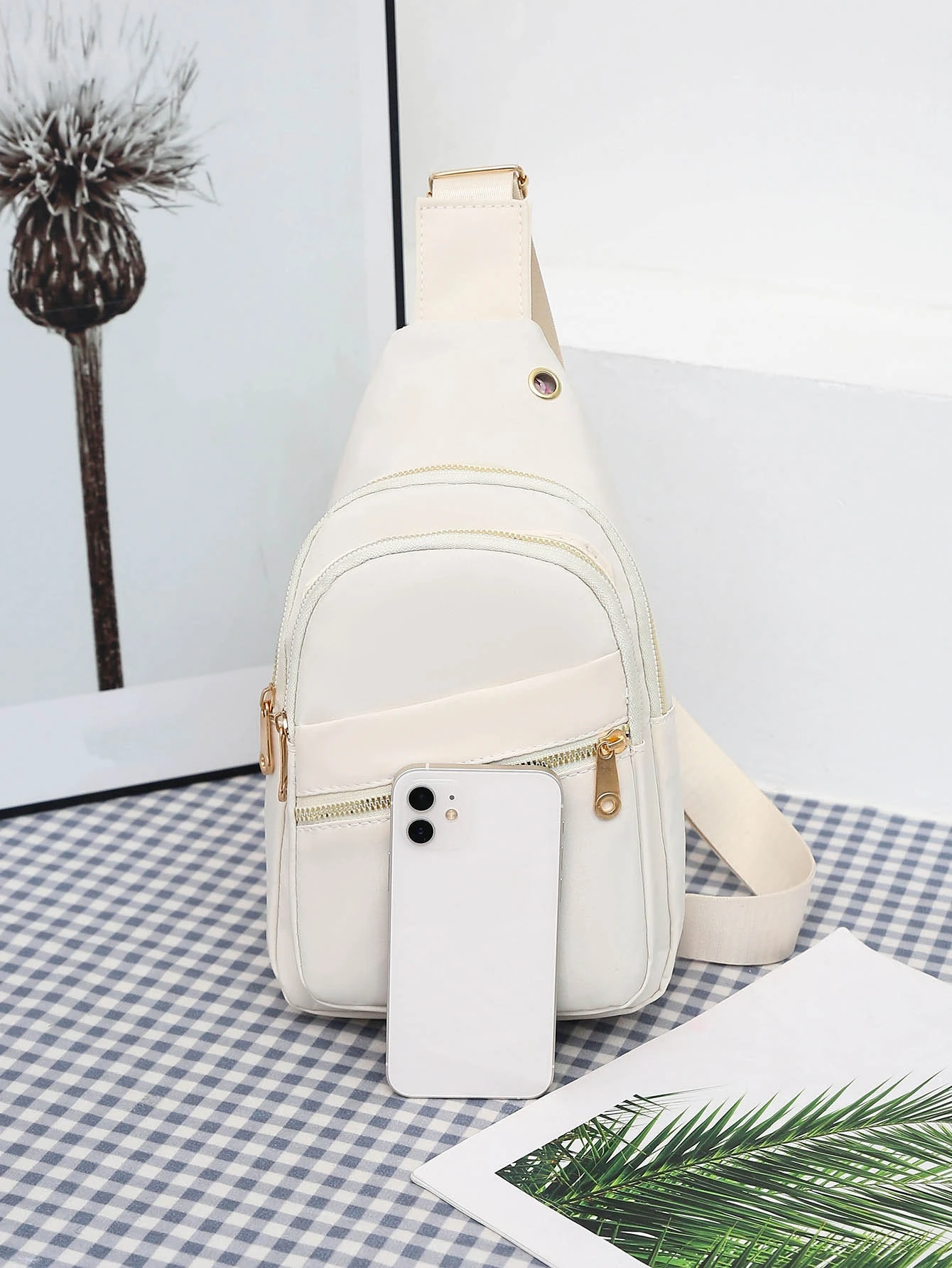 Chest Bag Women Sling Bags Crossbody Casual Multi Pockets Sling Messenger Shoulder Bags Outdoor Travel Commuting Satchel Bags thumbnail 4
