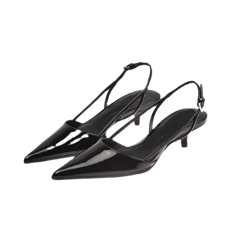 Women Pointed Toe High Heels Shoes Sandals 2024 Dress Party Fashion Summer Slippers New Flip Flops Pumps Mujer Zapatos Slides thumbnail 6