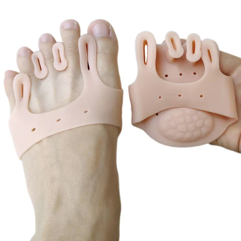 2pieces=1pair Gel Silicone Bunion Corrector Toe Separators Forefoot Pads Orthopedic Braces Orthotic Hallux Valgus Spacers thumbnail 4