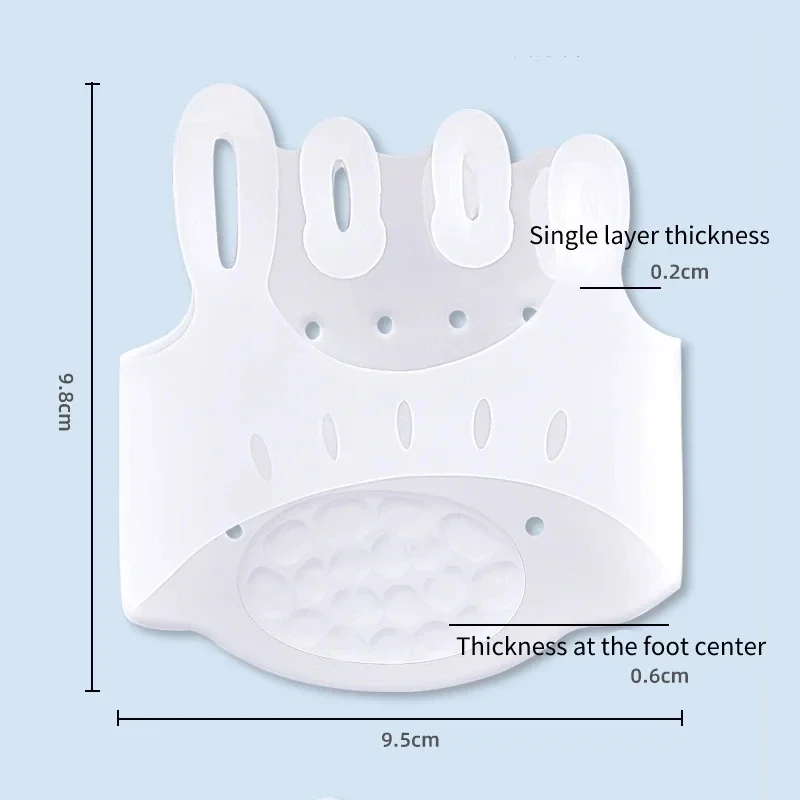 2pieces=1pair Gel Silicone Bunion Corrector Toe Separators Forefoot Pads Orthopedic Braces Orthotic Hallux Valgus Spacers thumbnail 6