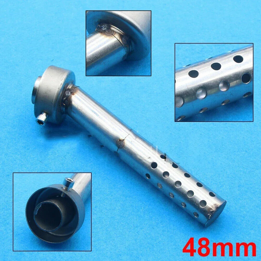 Motorcycle 48mm Angled Exhaust Muffler Insert Baffle Can Bend DB Killer Silencer
