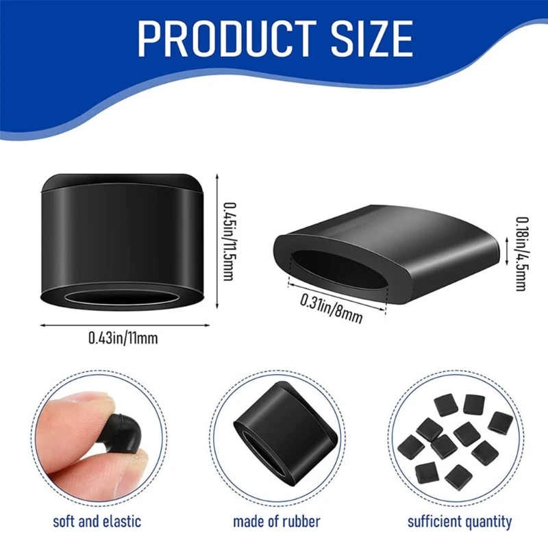 Air Fryer Grill Pan Plate Tray Rubber Bumpers Kitchen Tips Silicone Protect Feet R9UD thumbnail 6