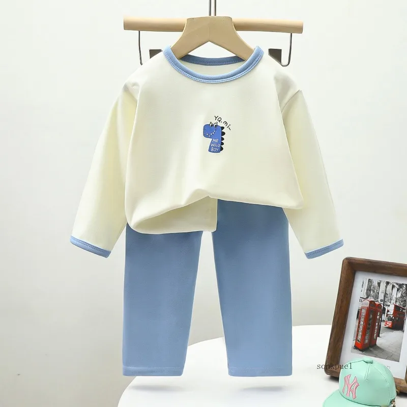 Children Long Sleeved Suit Fashion Kids Girl Home Clothes Two-piece Pajamas Soft Comfort Baby Underwear Outfits thumbnail 2