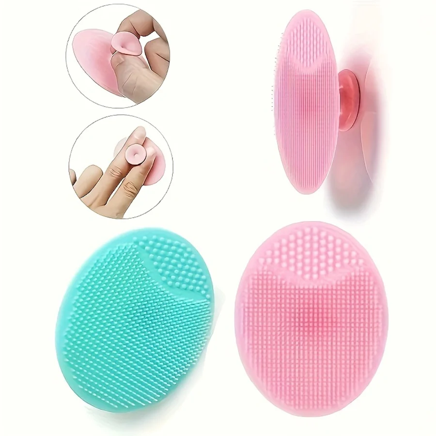 1PCS Silicone Baby Bath Brush Washing Hair Brush Silicone Baby Shampoo Brush For Bathing thumbnail 2