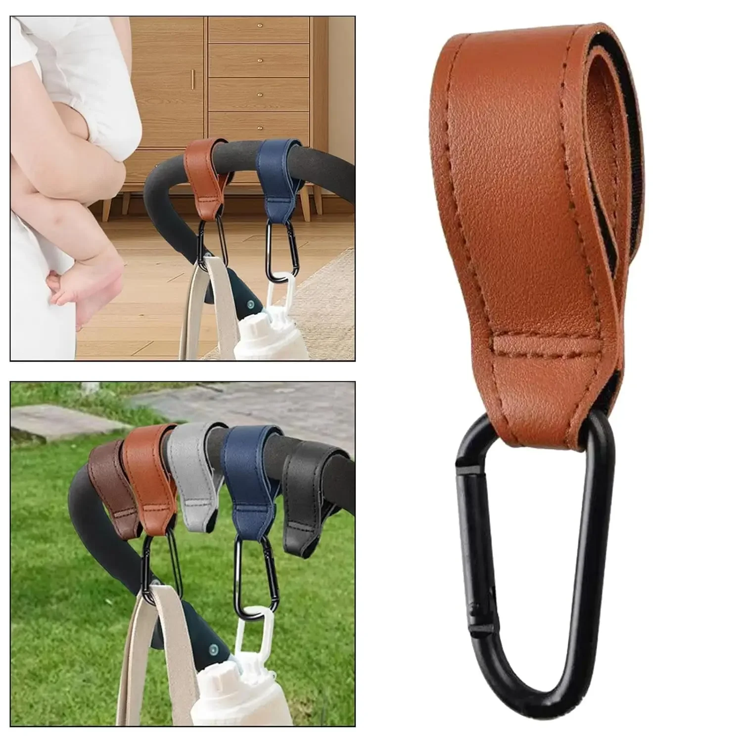 Auto Bicycle Hook Baby Stroller Hooks Bag Hooks for Hanging Diaper Bags MultiPurpose Mom Hooks for Shopping Bags, Storller clips thumbnail 3