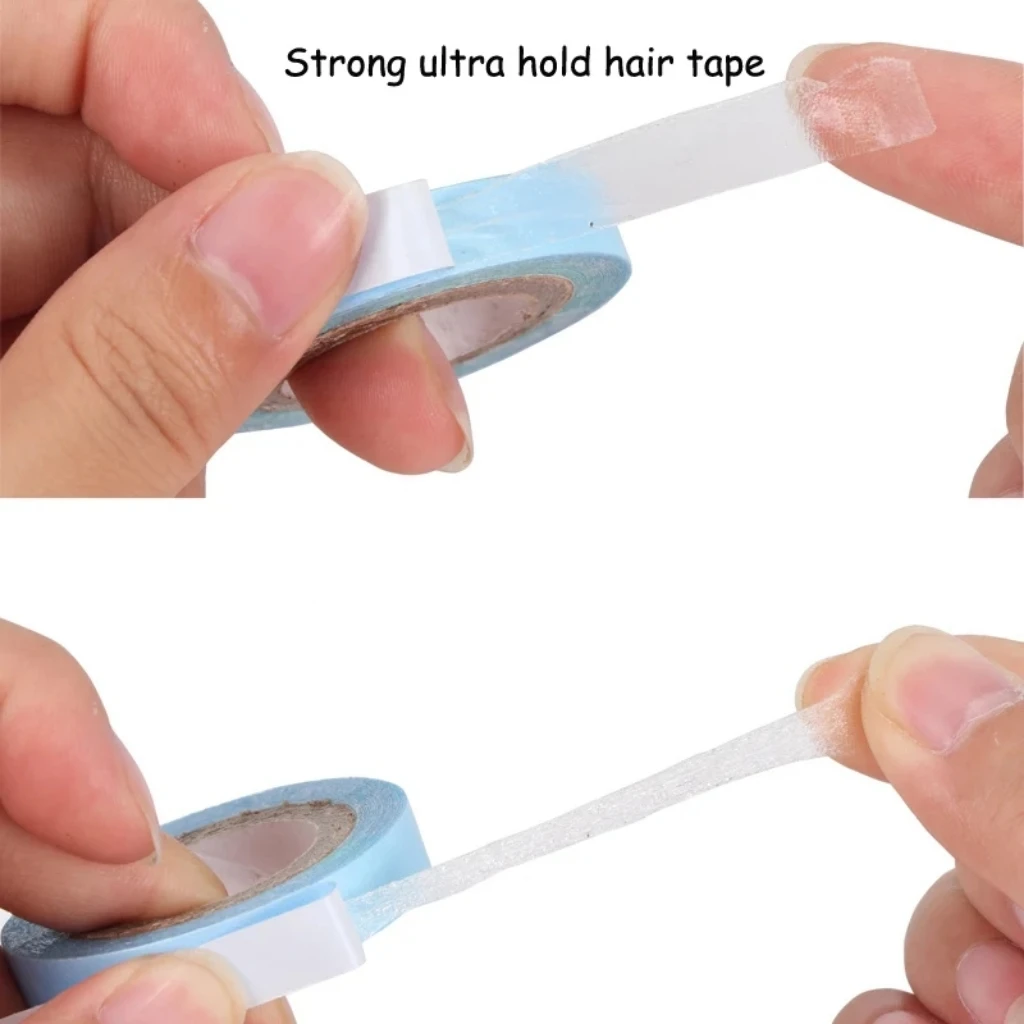 8Mm 10Mm 19Mm 25.4Mm Double-Sided Ultra Hold Adhesive Tape Hair System Tape For Wigs Toupee 3Yards Waterproof Salon Hair Tape thumbnail 3